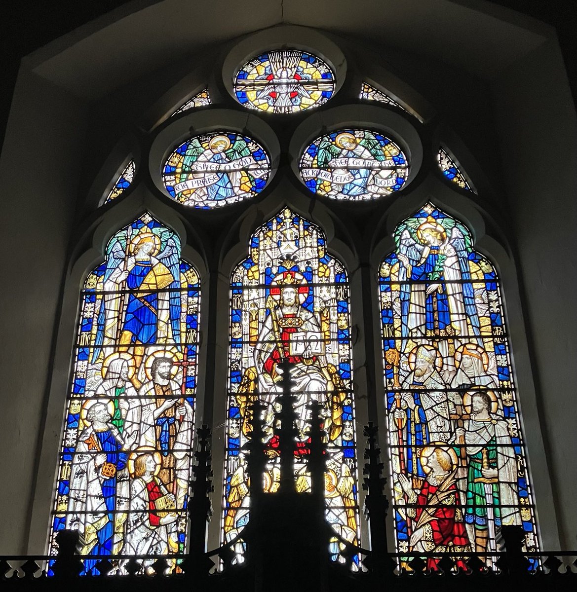 Festival of Christ the King, Te Deum window at Llanfihangel Genau’r Glyn. Crist y Brenin