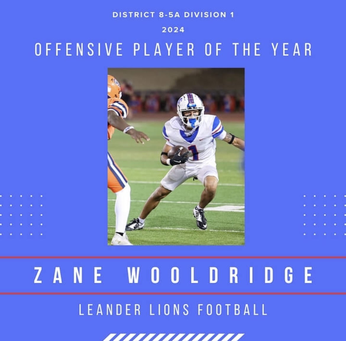 Grateful to be named district offensive player of the year #AGTG