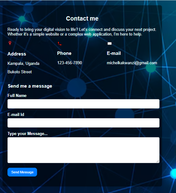 MKakwanzi14440's tweet image. Day 24 of the #30DaysOfCodingChallenge: Today, I further refined the form&apos;s appearance by making the background transparent black and adding 20-pixel padding. #WomenInTech #WomenInSTEM #GirlsWhoCode