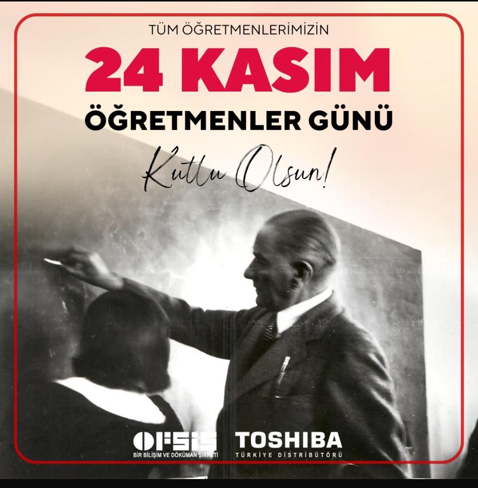 OmerSertbas's tweet photo. Başöğretmen Mustafa Kemal Atatürk ve geleceğe ışık tutan tüm öğretmenlerimizin Öğretmenler Günü kutlu olsun.
#Ofsis
#Öğretmenlergünü https://t.co/6CHQgC3oea