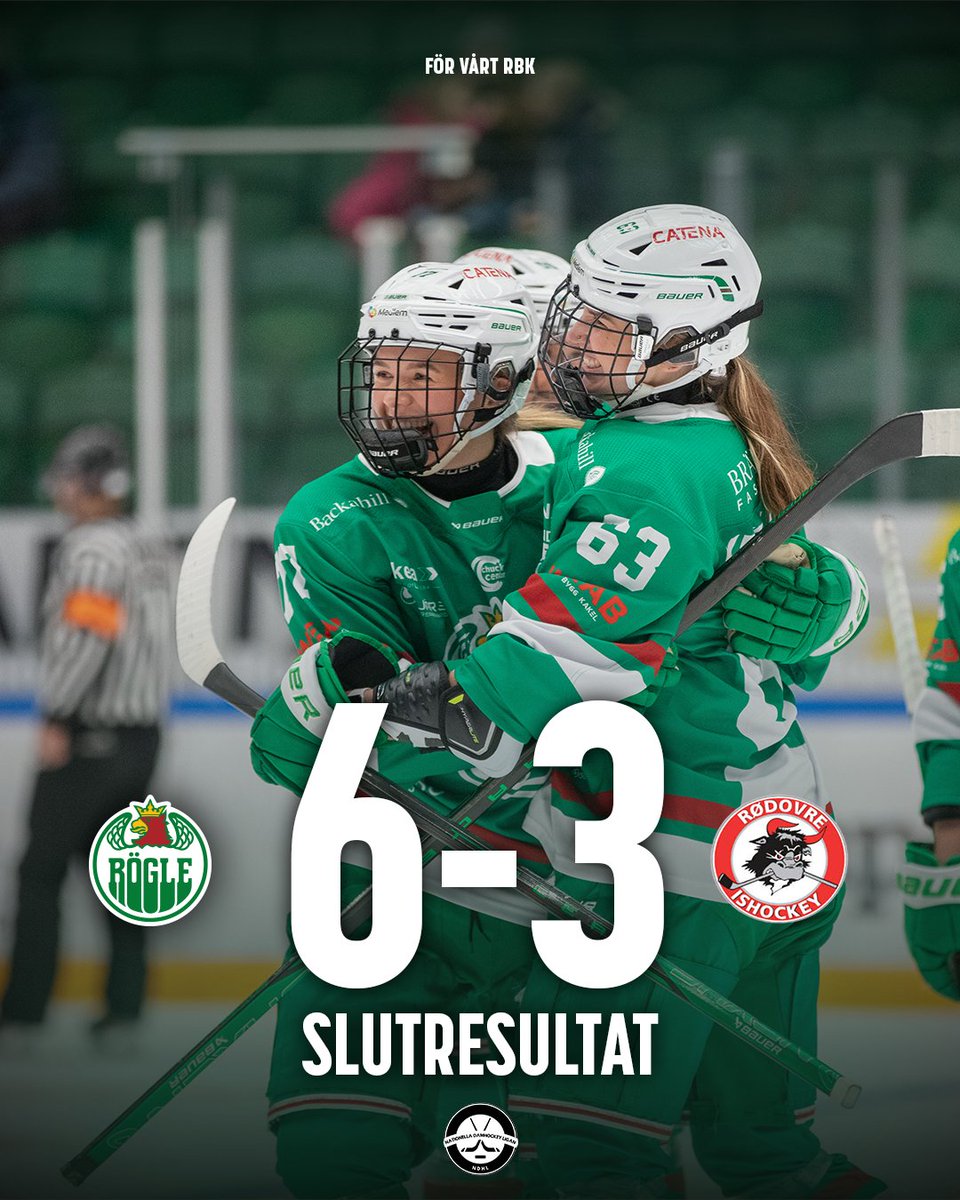Serieseger 🤩

Rögle besegrar Rødovre med 6-3 och vinner därmed DamEttan Södra 💚

🚨 Dagens grönvita målskyttar: Josefine Engmann x2, Wilma Hjelm, Mella Liegnell, Sibelle Eriksson och Megan Holzhuter.