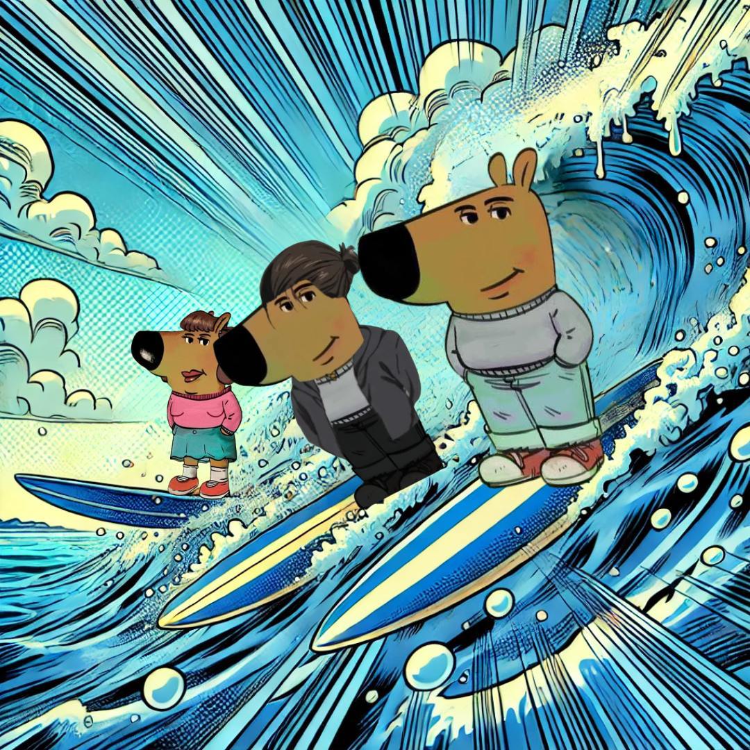 just another day watching the chill fam catch waves. mom's fit is fire tho.

$CHILLBOOK
