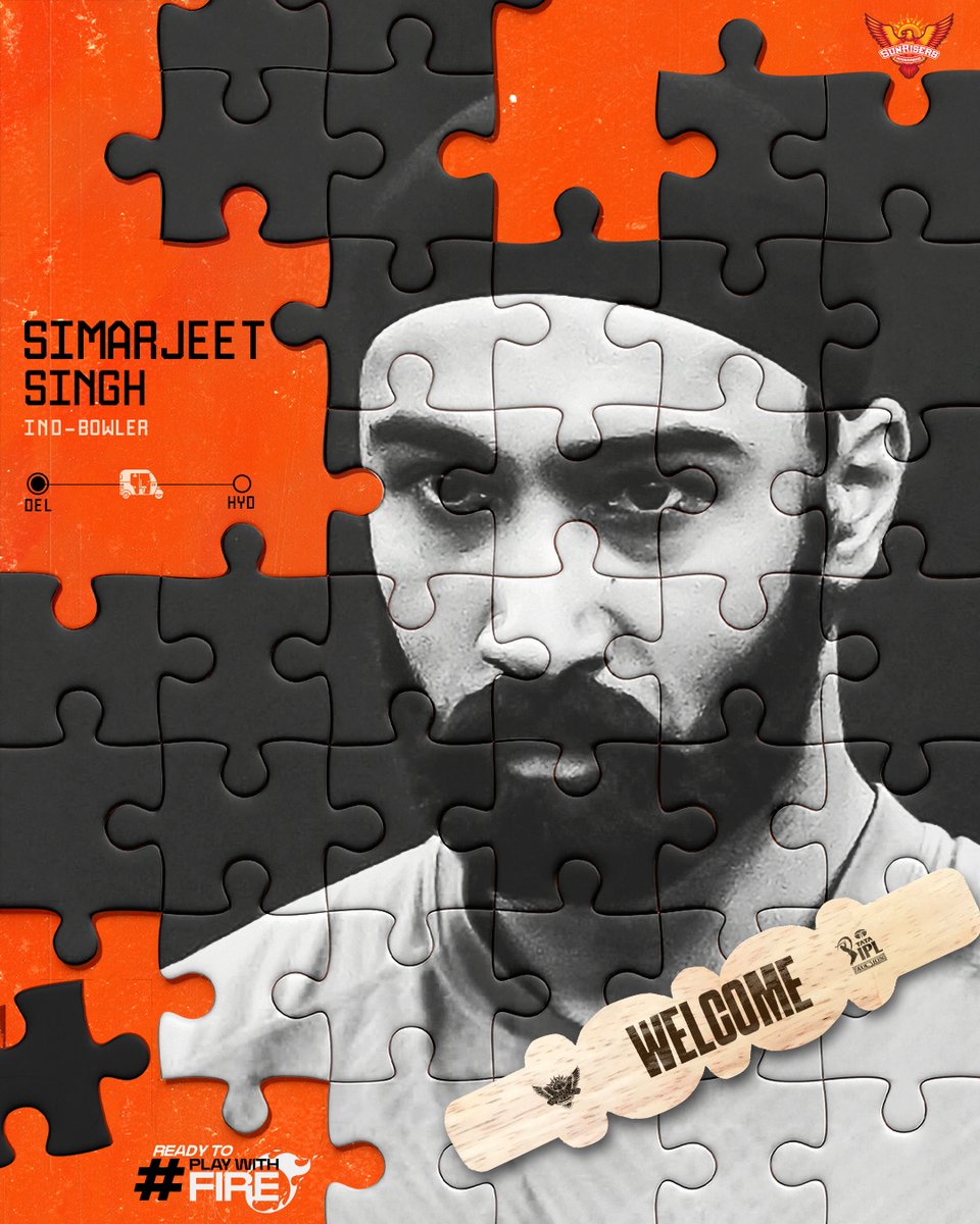 Here to give us more 'jeet' 🔥😎

Welcome, Simarjeet 🧡

#TATAIPL #TATAIPLAuction #PlayWithFire