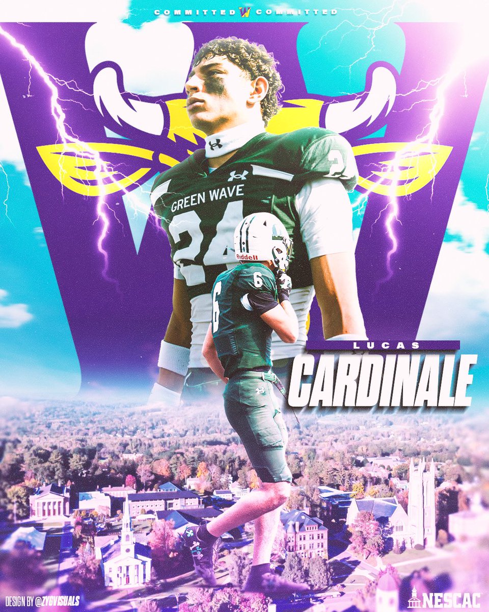 Blessed to announce my commitment to Williams College. Thank you <a href="/Coach_Miggs/">Ramon Mignott</a> for the opportunity! Go Ephs! <a href="/EphSports/">Williams College Ephs</a> <a href="/WilliamsEphsFB/">Williams Football</a> 

<a href="/Coach_Leo24/">Matt Leotti</a> <a href="/BrianJBowers5/">Brian J Bowers</a> <a href="/DelbartonFB/">Delbarton Football</a> <a href="/_Coach_Chi/">Coach Luke Chiarolanzio</a> <a href="/rjcobbs/">Coach-Rj Cobbs</a> <a href="/Coach_CraneM/">Matt Crane</a>