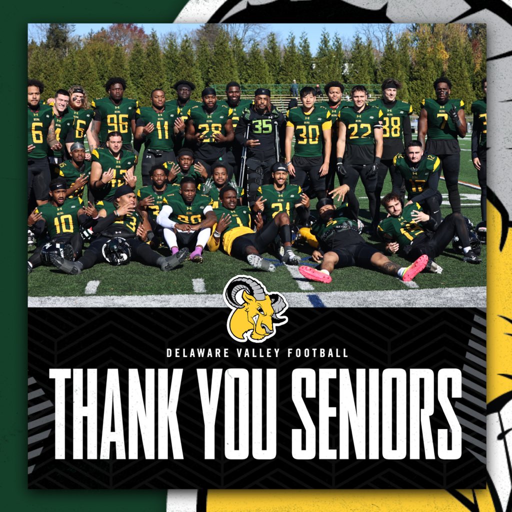 The 2024 senior class will forever be remembered! Thank you!

3 time MAC Champions 
40-7 Career Record
3 NCAA Playoff Appearances 
1 MAC/Centennial Conference bowl appearance 

#DelValFootball #A4L