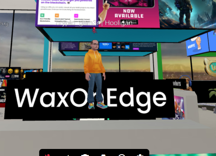 crypto_gam3r's tweet photo. Standing on the edge, of the @WaxOnEdge booth at #WUFTOPIA by the @thenftopia!

Come listen to @WUFFI_Inu Pawtners talk about their projects. 

Just listened to a great talk by @queencristalla about @RadaQuestTCG.

Enter the #Metaverse: https://t.co/HvBzREjTig
#firstclasstraceur https://t.co/VD0lBvLsdR