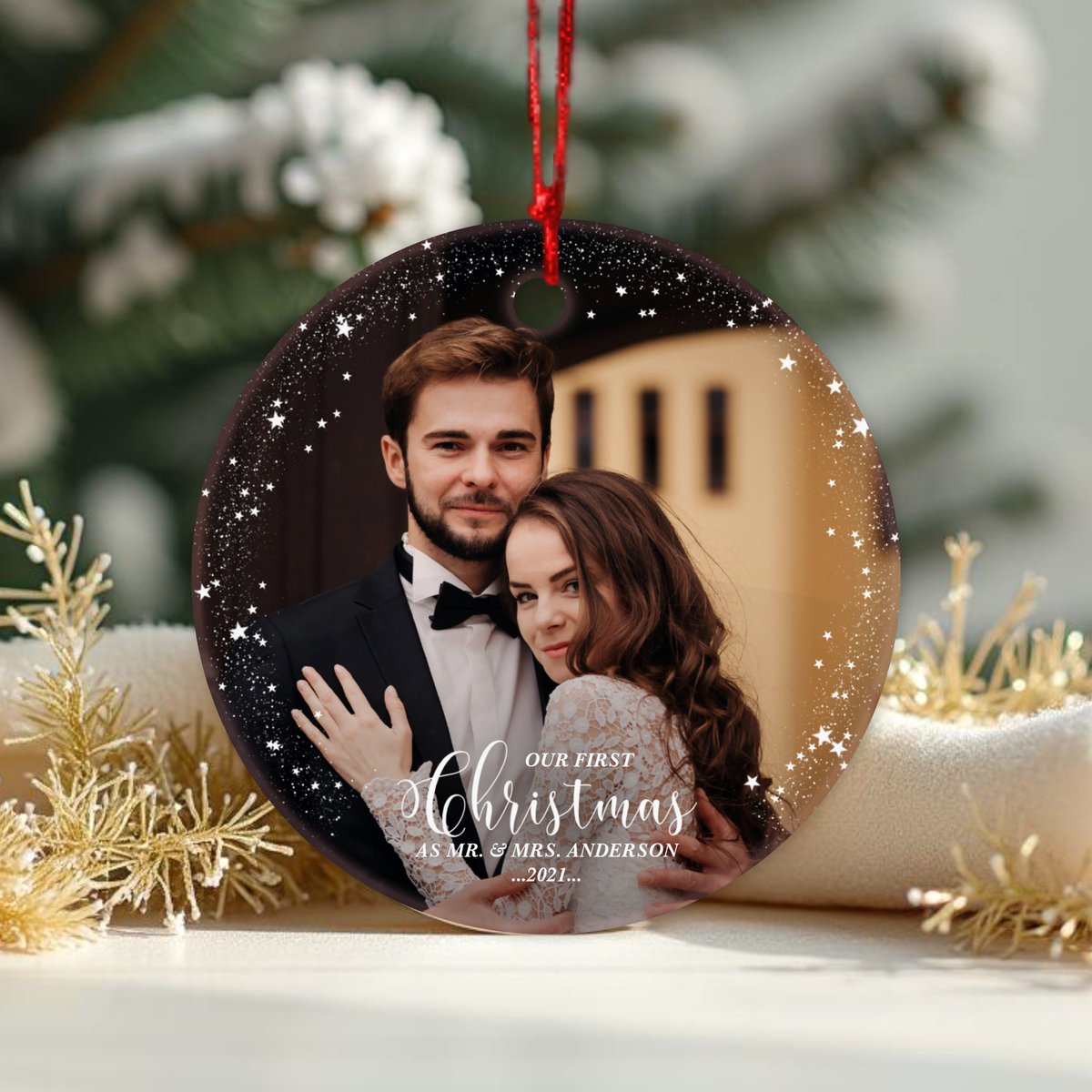CacioniD's tweet image. 🥰 Our love story gets a little more magical this holiday season! Thrilled to hang our Mr. &amp;amp; Mrs. photo ornament on the tree. 🎁 #OurFirstChristmas
zazzle.com/z/a80inlc4?rf=…