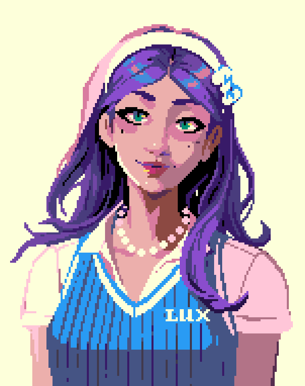 「Preppy Abigail from Stardew Valley 」|Luxのイラスト