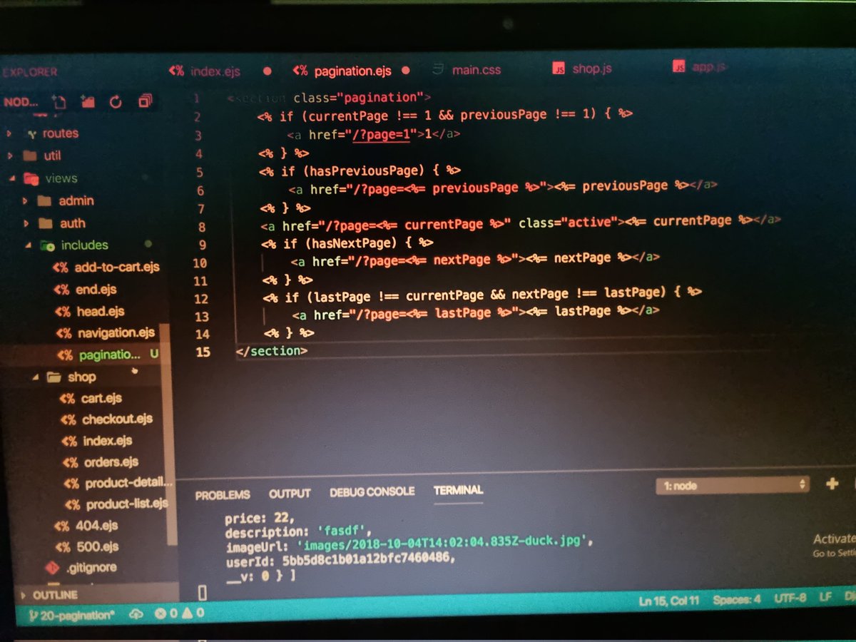 oanaVee's tweet image. Day 97 of #100daysofcodechallenge: Added pagination  #WebDevelopment  #EJS #Frontend #CodingJourney  #NodeJS #WebDev #React #100xDevs #SaaS #Techjobs    #jobs #fullstack #Express