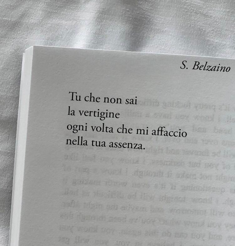 Ogni assenza è un abisso