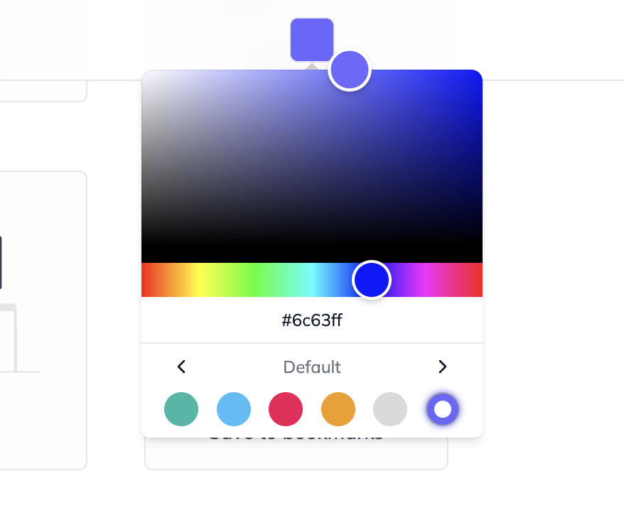 The current unDraw color picker and the upcoming one!  A bit difficult to spot the small change but one of the most requested features! 😉😍