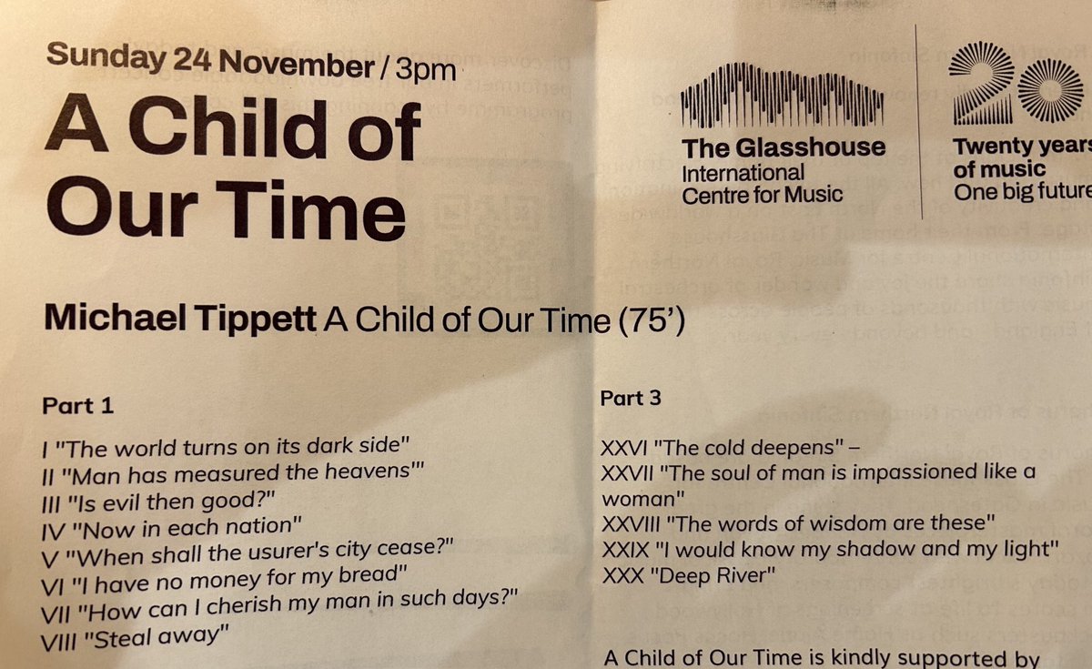 janeerobinson97's tweet image. Spine tingling performance of Tippett’s Child of Our Time ⁦@glasshouseicm⁩. Poignant and powerful. Massed musical forces of the #NorthEast . Congratulations to all involved. #PowerOfMusic