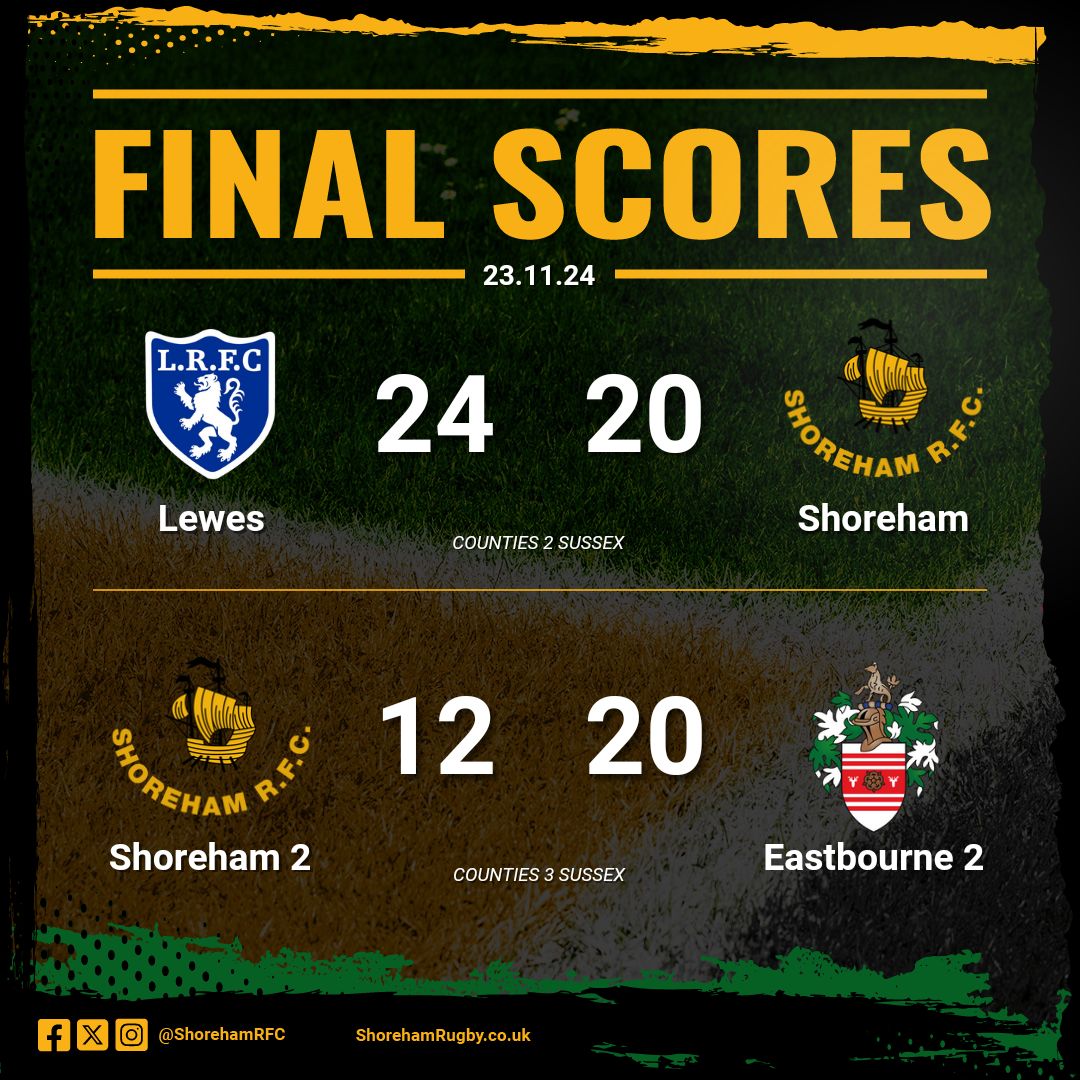 In biblical weather, our 1VX and 2VX put up a strong fight. However, the results didn't go our way.

Thank you to Lewes for hosting us and Eastbourne for travelling over and supporting us in lending a player.

Our attention turns to the cup next week.

Up the Ham 

#uptheham
