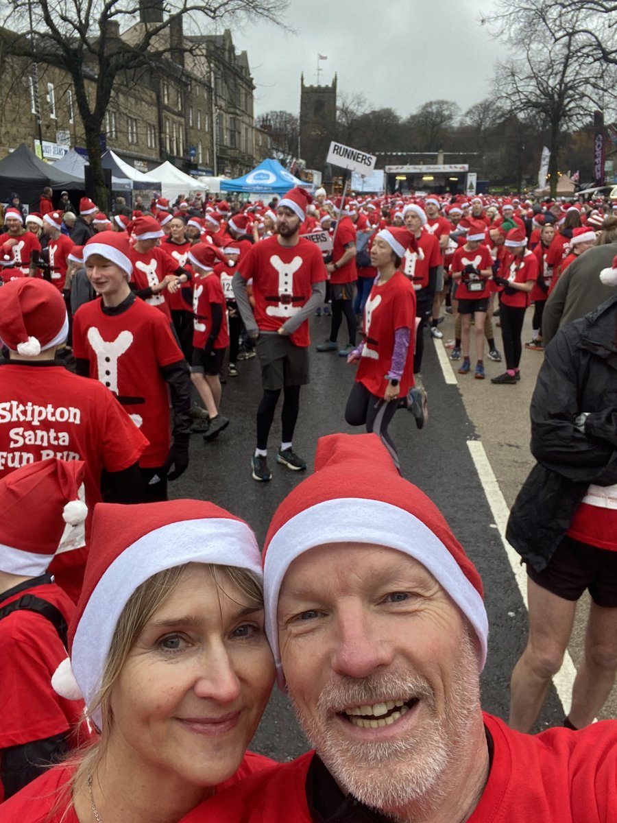 Great fun at the annual Skipton 5k Santa run!! Embracing country life! 🤣🤣🤣