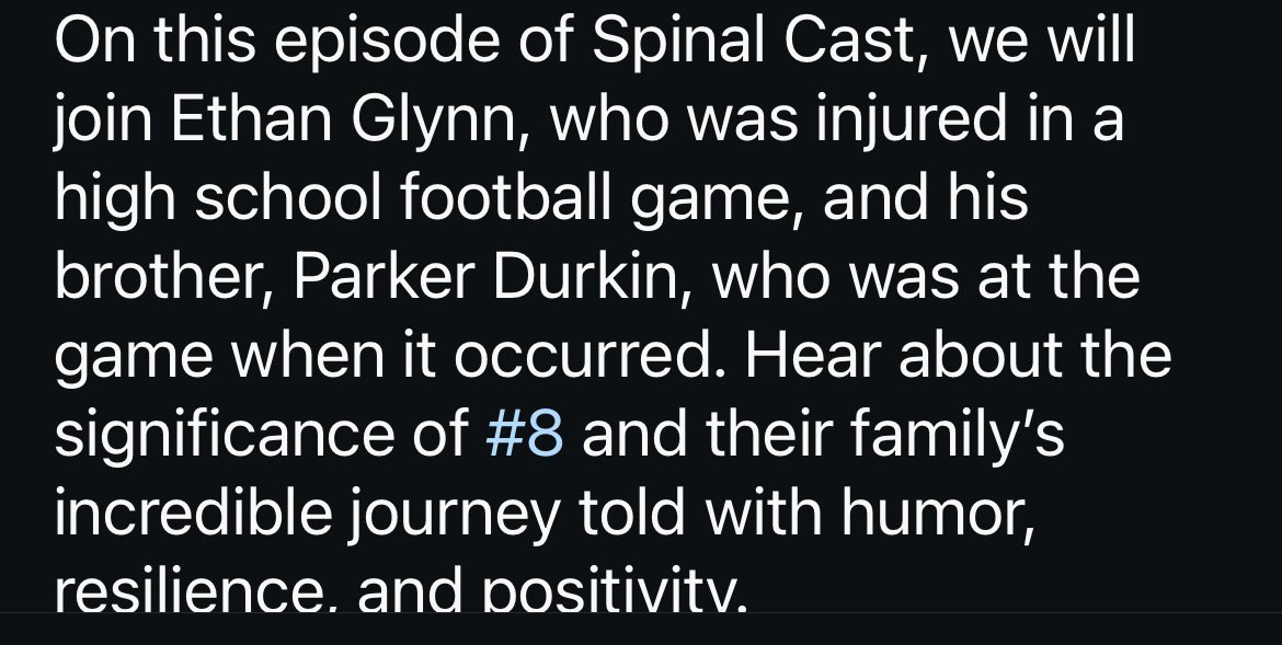 Ethan and Parker’s episode of Spinal Cast is available now to listen.  

youtu.be/46MYDlLNzQw?fe…