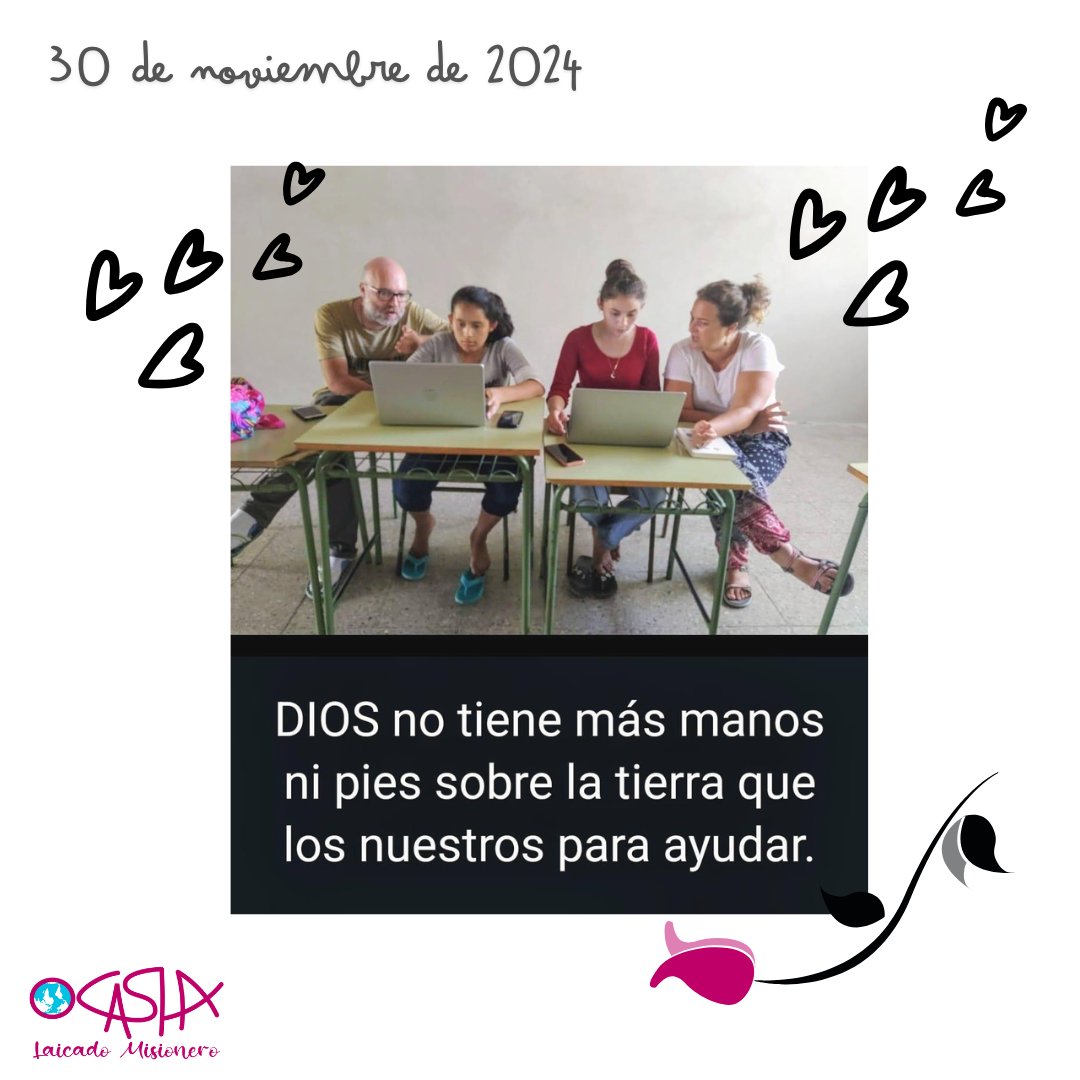 Dios no tiene más manos ni pies sobre la tierra que los nuestros para ayudar 🙌🙌🙌👣👣👣

#Misioneros #Laicos