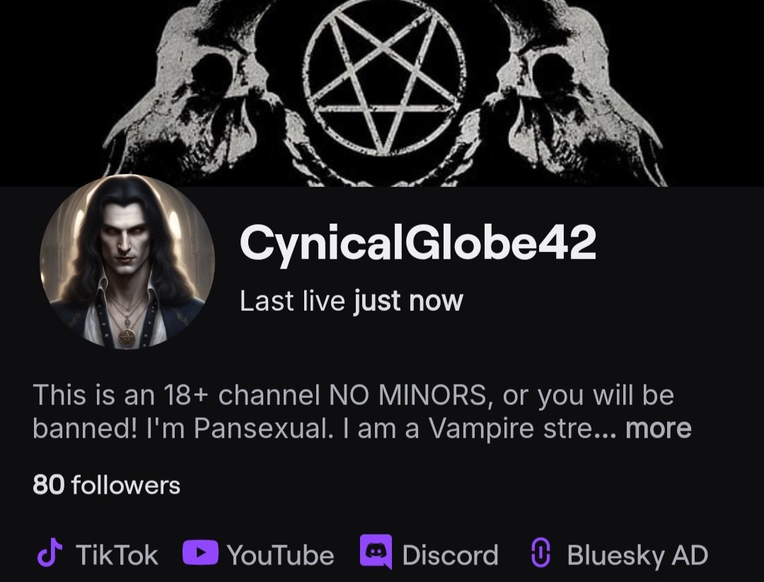 Lord_Absalom's tweet photo. I just recently hit 80 followers on Twitch. However, my main goal is to hit 100 by the end of 2024!

Let's make it happen, follow me on Twitch! https://t.co/qQyLcikG4p