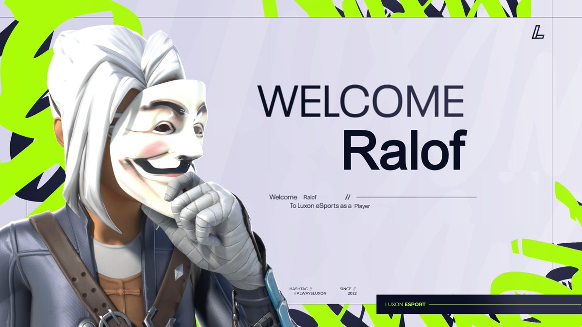 LuxonEsport's tweet photo. The latest addition to our Zero Build team!

PLEASE WELCOME!

🇵🇱 | @Ralof0  

#AlwaysLuxon ⚡️ https://t.co/5pnDFfDMiJ