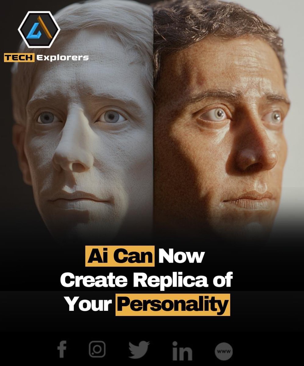 EvanKirstel's tweet photo. Imagine having a two-hour conversation with an AI. This friendly AI asks about your childhood, career, and thoughts on current issues. Soon after, a virtual replica of you is created, reflecting your values and preferences with impressive accuracy.

Researchers from Stanford and Google DeepMind have made this possible. They recruited 1,000 people, paid them up to $100, and created AI replicas from interviews. These replicas mimicked human participants with 85% accuracy in personality tests and surveys.

The goal is to make research easier and more ethical. These AI "simulation agents" can help test social media interventions, study behaviors, and more. While powerful, this technology also raises concerns about misuse and deepfakes.

#AIInnovation #TechNews #VirtualReplica #StanfordResearch #GoogleDeepMind #AIResearch #FutureTech #EthicalAI #DigitalTwin #AIAdvancements