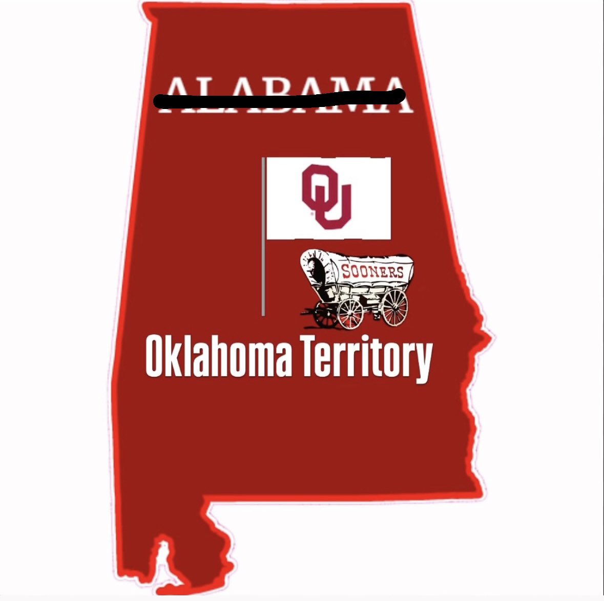 ‼️🚨Breaking News🚨‼️

The United States announced it officially only has 49 states after Oklahoma claims Alabama in 2024. 

#OUDNA