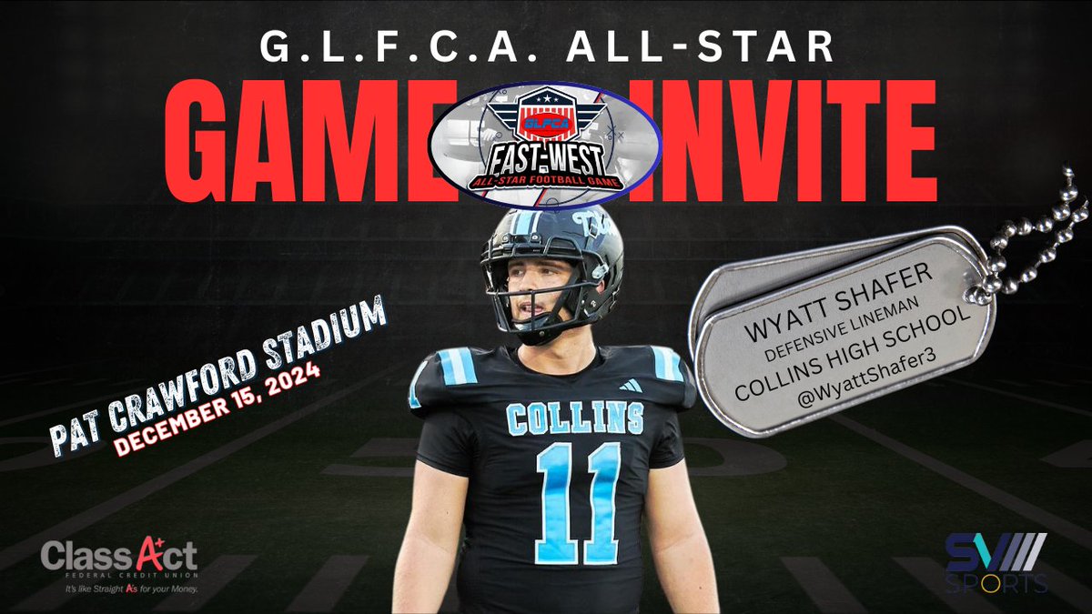 Building Lives Through Sports Network (@blts_network) on Twitter photo 🚨<a href="/GLFCA1/">GLFCA</a> EAST VS. WEST ALL-STAR FOOTBALL GAME🚨
DATE: DECEMBER 15, 2024
LOCATION: <a href="/Ballard_Bruins/">Ballard Bruin Athletics</a> (LOUISVILLE, KY)
☆Congrats to DL <a href="/WyattShafer3/">Wyatt Shafer</a> of <a href="/MLCTitanCoach/">MLCHS Titan Football</a> on his OFFICIAL INVITE to the 2024 GLFCA East vs. West All-Star Football Game☆
*FURTHER DETAILS SHARED LATER* 🚨<a href="/GLFCA1/">GLFCA</a> EAST VS. WEST ALL-STAR FOOTBALL GAME🚨
DATE: DECEMBER 15, 2024
LOCATION: <a href="/Ballard_Bruins/">Ballard Bruin Athletics</a> (LOUISVILLE, KY)
☆Congrats to DL <a href="/WyattShafer3/">Wyatt Shafer</a> of <a href="/MLCTitanCoach/">MLCHS Titan Football</a> on his OFFICIAL INVITE to the 2024 GLFCA East vs. West All-Star Football Game☆
*FURTHER DETAILS SHARED LATER*