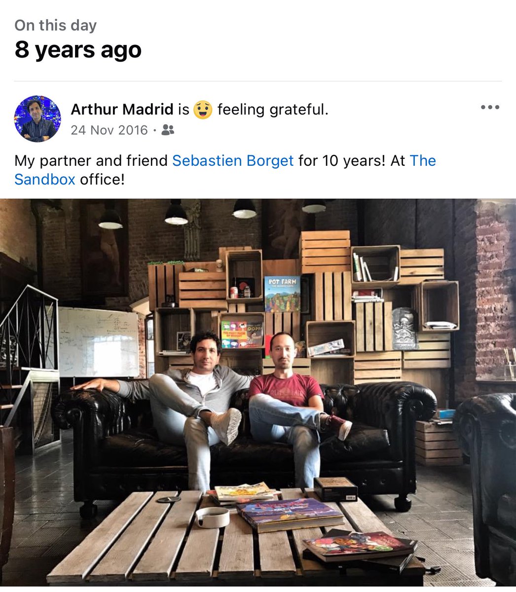 Sebastien 🏞 (@borgetsebastien) on Twitter photo 🎂 The Sandbox is a journey of a lifetime - and it's great to have <a href="/arthurmadrid/">Arthur Madrid</a> by my side as co-founder, CEO, partner & friend to achieve our grand vision.
💪 We'll keep building <a href="/TheSandboxGame/">The Sandbox</a> for many years more - follow us for regular updates! 🎂 The Sandbox is a journey of a lifetime - and it's great to have <a href="/arthurmadrid/">Arthur Madrid</a> by my side as co-founder, CEO, partner & friend to achieve our grand vision.
💪 We'll keep building <a href="/TheSandboxGame/">The Sandbox</a> for many years more - follow us for regular updates!