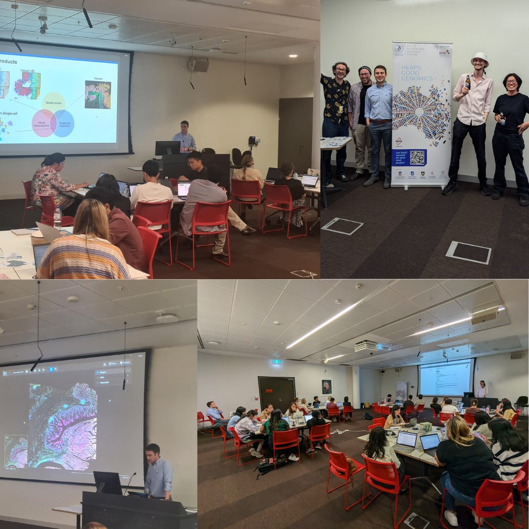 <a href="/SA_genomics/">South Australian Genomics Centre (SAGC)</a> is proud to be sponsoring <a href="/ASImmunology/">Australian and New Zealand Society for Immunology</a> this year! Great turnout to the spatial transcriptomics workshop last Friday 🎉 Together the group explored analysis of #Visium, #STOmics, and #Xenium data. Nice to make some new connections in the #SpatialBiology space.