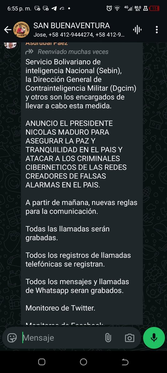 JoseSayegh1's tweet photo. @ObservatorioFN  buenas noches amigos, he recibido esto vía WhatsApp y presumo otro fake new por favor confirmar . Gracias https://t.co/wyAyY9XTDm