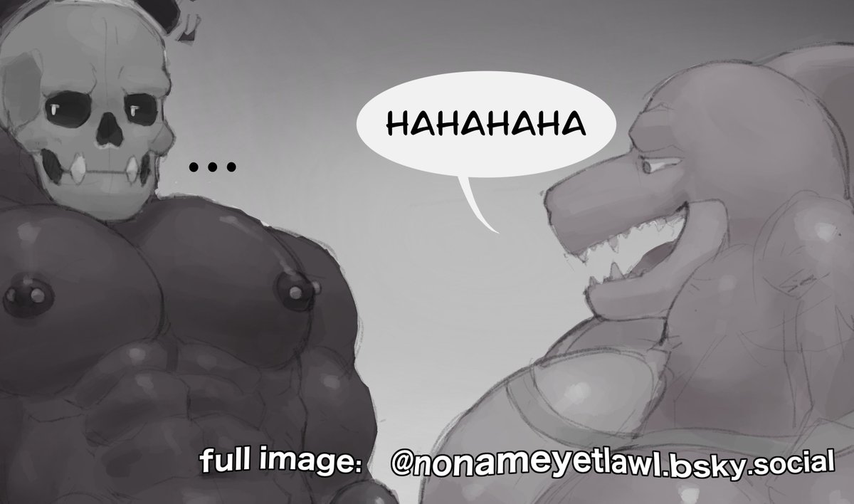 nonameyetlawl's tweet photo. laughable
both oc's: @lustonaut 

full image on the other side https://t.co/m9FshpSBgM