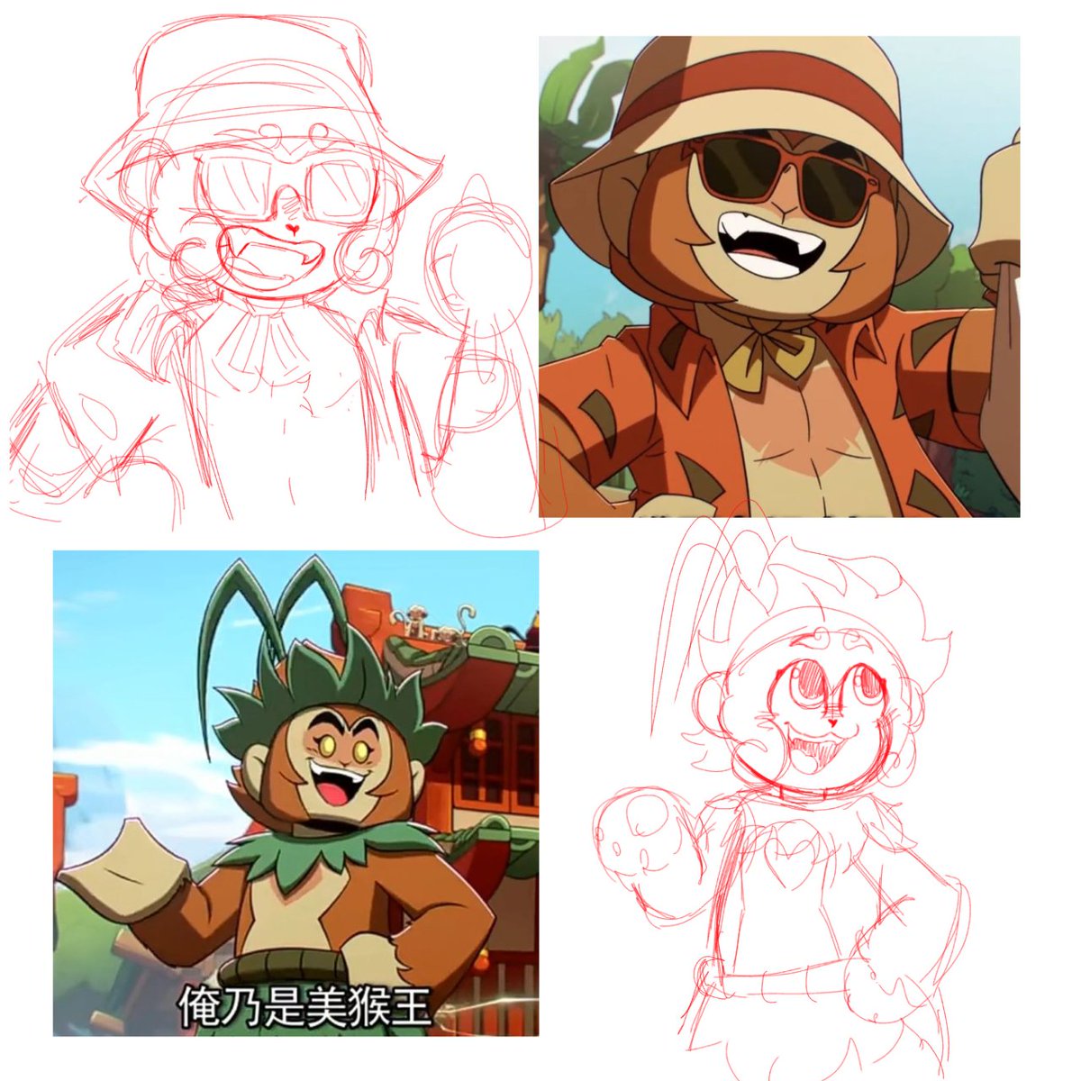 drawing wukong in my styles part 1 

#wukong #LMKfanart  #lmksunwukong #monkeyking #lmk