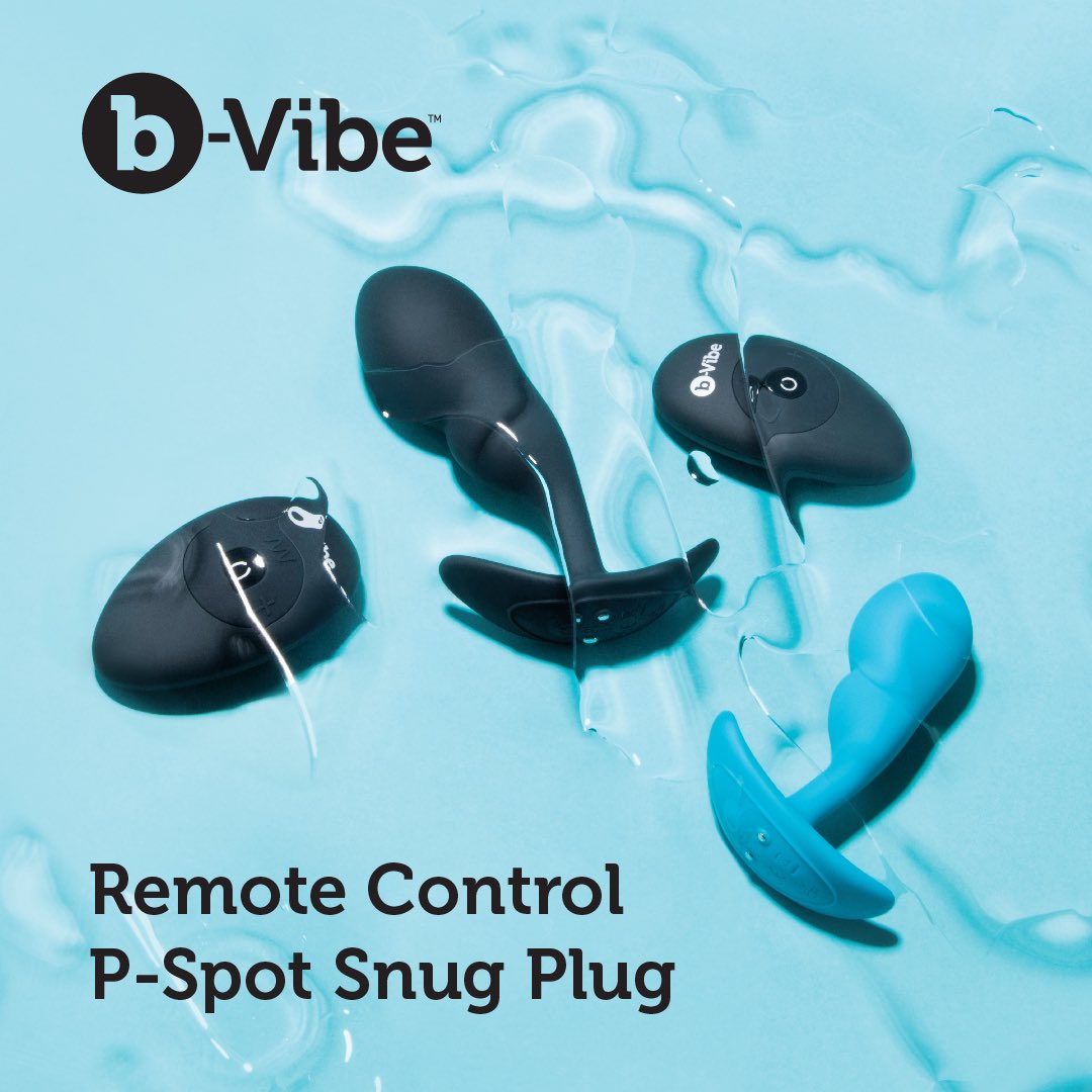 <a href="/bvibesocial/">b-Vibe</a> - Enhance your anal pleasure with b-vibe's new Remote Control P-Spot Snug Plugs - available now, in two separate sizes! #bvibe #pspot #snugplug #analplay #prostateplug #vibrating #silicone #remotecontrol #6speeds #15vibration