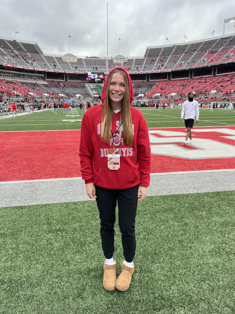 LingbeekAudrey's tweet photo. Thank you @OhioStateSB for a great weekend!! I had so much fun getting to see all the facilities and watching the game!! Thank you @Coach2K_OSU @Coach_mcGuem @CoachNolanOSU @CoachCourtOSU https://t.co/IDJqethHRd