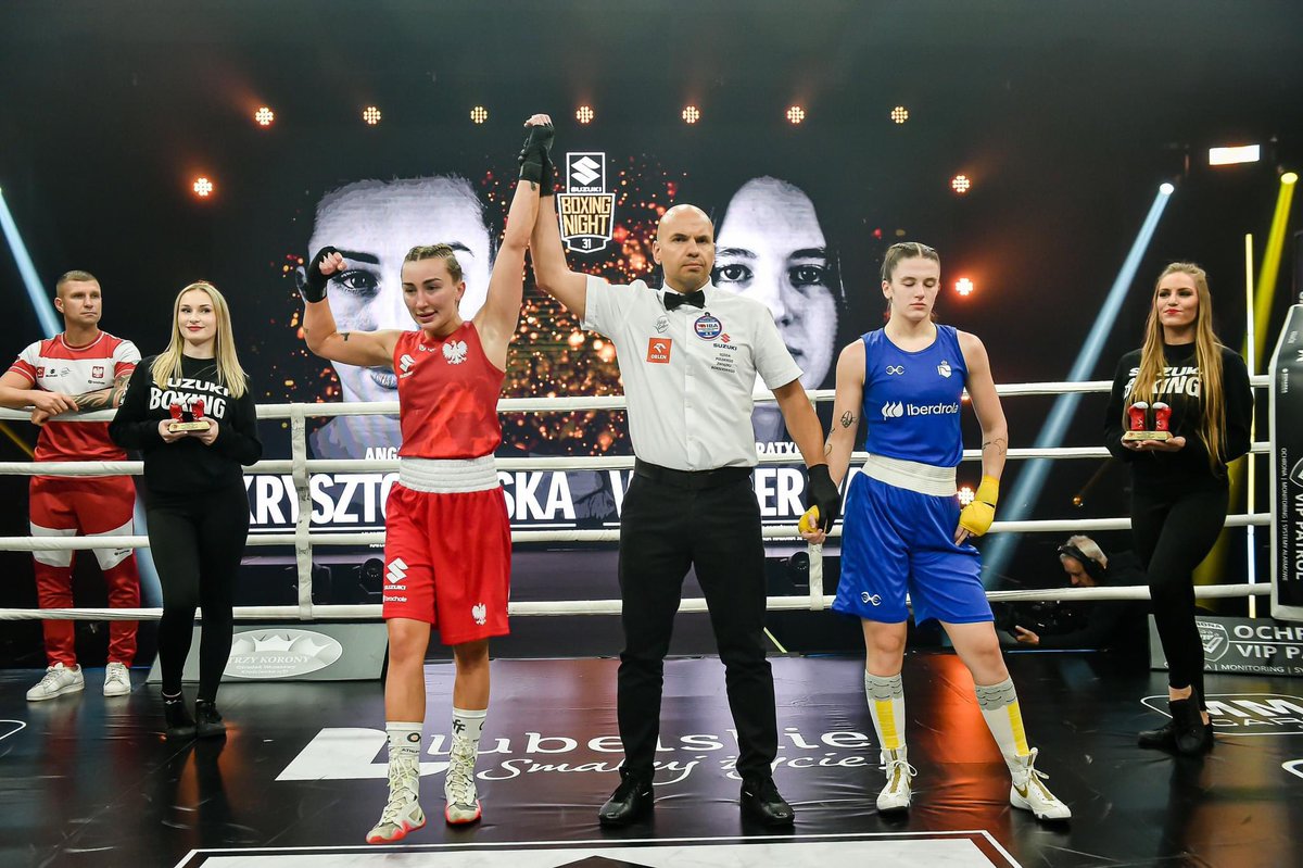 SUZUKI BOXING NIGHT 31 🥊 Won the match of Poland against Spain 🇵🇱🆚🇪🇸 Kraków 🫡 #boxing #fighter #polishnationalteam #redcorner #angelakrysztoforska #cracovia #poland