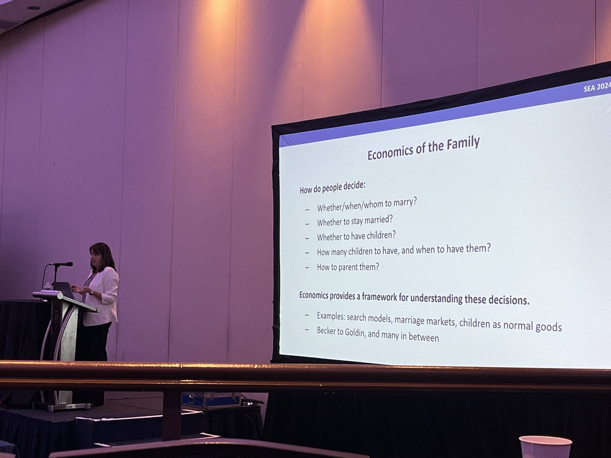Jessica H. Brown (@jhb_econ) on Twitter photo Love having Econ of the Family front and center for the keynote by <a href="/Kasey_Buckles/">Kasey Buckles</a> at the Southern Economic Association Annual Meeting! Love having Econ of the Family front and center for the keynote by <a href="/Kasey_Buckles/">Kasey Buckles</a> at the Southern Economic Association Annual Meeting!