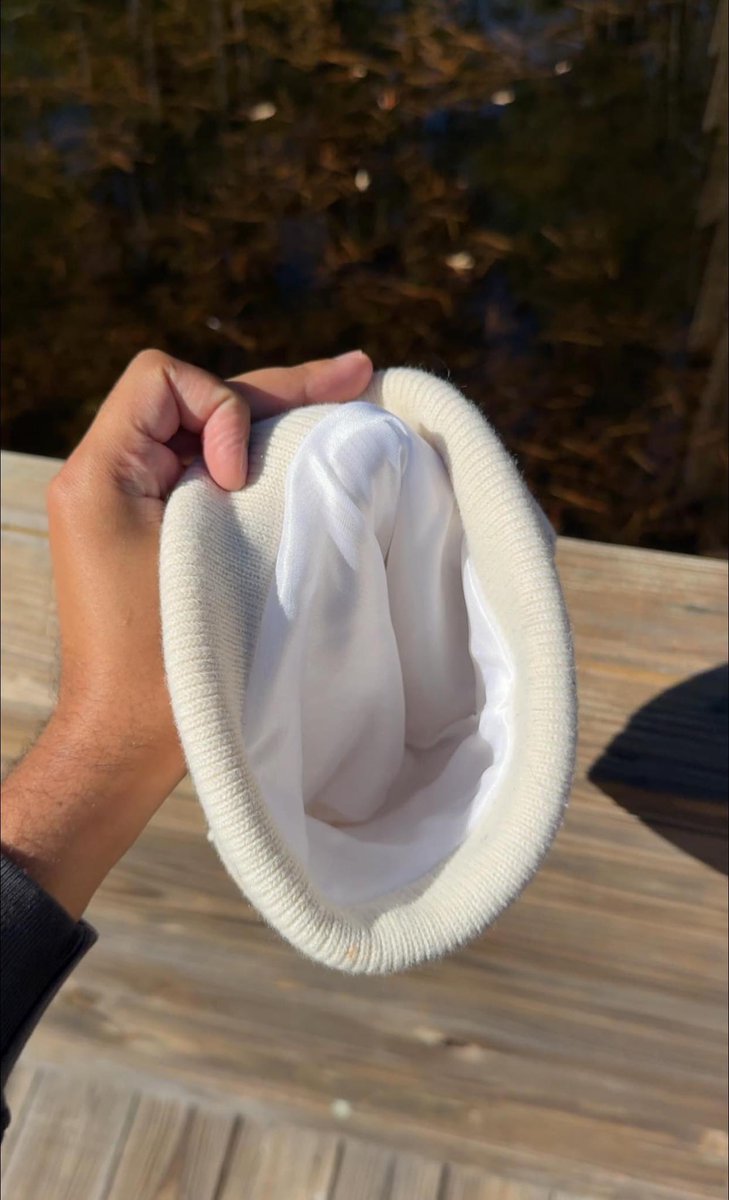 Made A Jaw Breaker Satin Lined beanie a simple reshare can win you a free pair 👀❤️