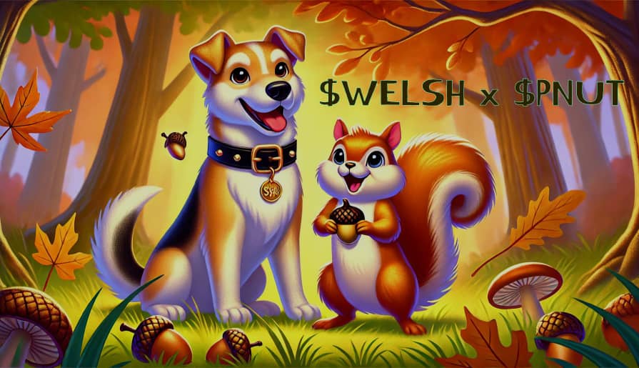 ReelPierce's tweet photo. This vibrant fan art captures a heartfelt moment between $WELSH, the proud "First Dog on #Stacks," and PNUT, the clever and playful squirrel—a duo whose bond shines so brightly it leaves other meme coins gazing in admiration

$PNUT with $WELSH birthday party https://t.co/FOcFZK1TSe
