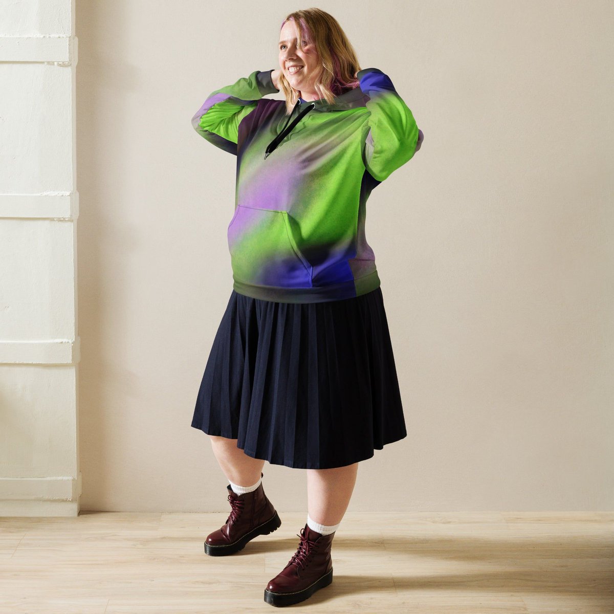 Abstract1_4 | All-Over Print Fleece Bunny Hug Hoodie Totes Chill Loose Fit Unisex [Sizes 2XS-6XL] [FREE SHIPPING] 

This comfy unisex hoodie has a soft outside with a vibrant print and an even softer brushed fleece inside. The hoodie has a relaxed fit, and it’s perfect for