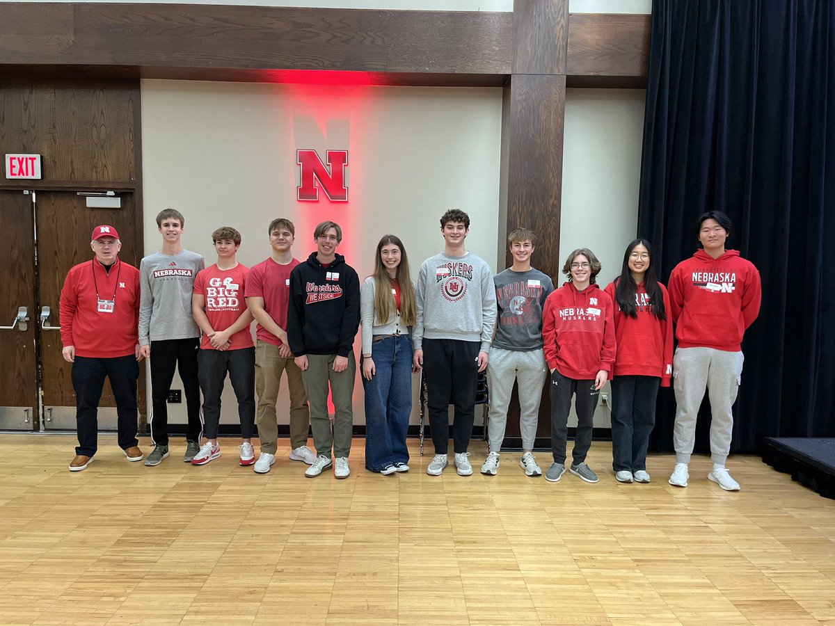 It was an honor to host 10 potential Presidential Scholars—high school seniors with a perfect 36 ACT—at the <a href="/HuskerFootball/">Nebraska Football</a> &amp; <a href="/HuskerVB/">Nebraska Volleyball</a> joint pre-game yesterday. I'm proud of these young people &amp; want them to know we're looking forward to having them on campus next fall!
