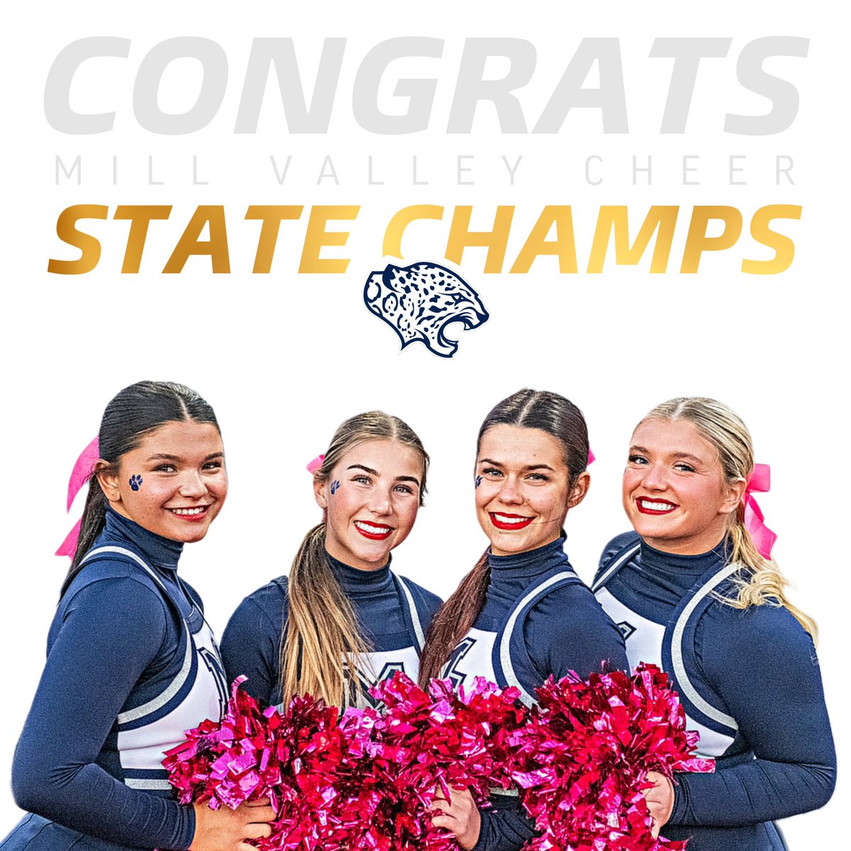 Congrats on Back to Back State Titles, <a href="/mvjaguarcheer/">Mill Valley Cheer</a> 

#1-0