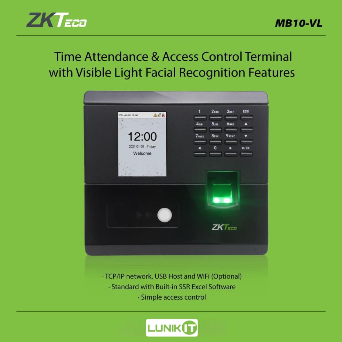 nishantpathakk's tweet image. Revolutionize Attendance Management with the ZKTeco MB10-VL!
Secure, Smart, and Seamless – the future of workforce management

🔧 Perfect for small to medium enterprises. Elevate efficiency today!

#ZKTeco #MB10VL #BiometricSolutions #WorkplaceTech #HRTech #lunikit