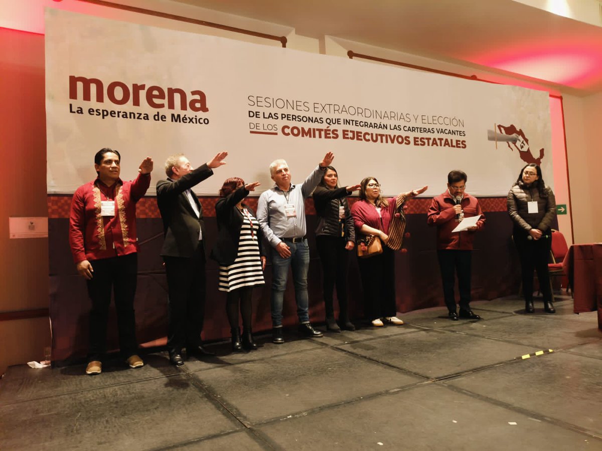 SRIACOMUMORENA's tweet photo. Nuevo Comité Ejecutivo Estatal Morena CDMX

@AreliCastilla2 
@El_Universal_Mx 
@heraldodemexico 
@lajornadaonline 
@ElSoberanoMX 
@elsolde_mexico https://t.co/1zcUStrXko