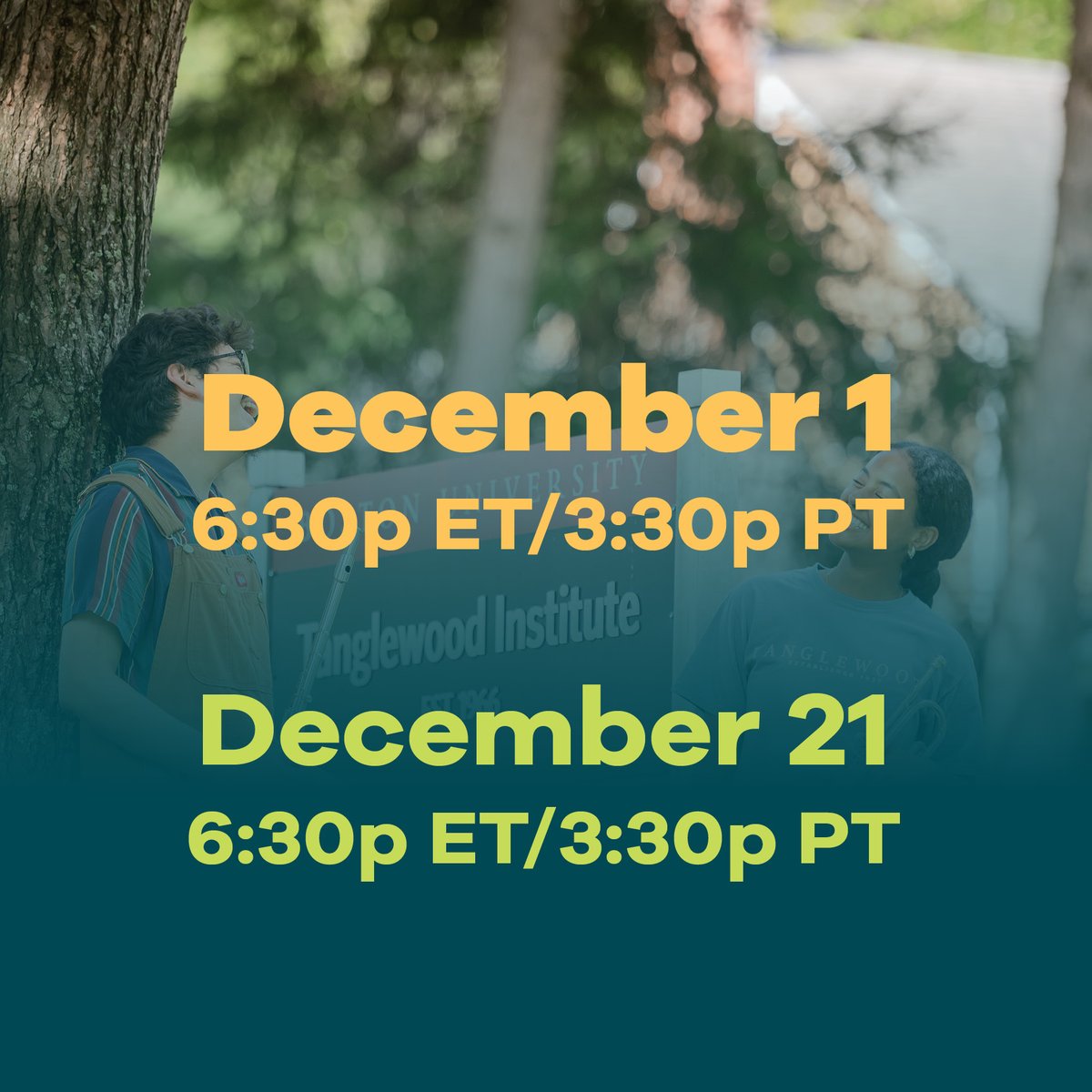 Want to learn more about a summer at BU Tanglewood Institute? Sign up for one of our FREE information sessions! Hear about our programs, the application process, and what it’s like to spend a summer in the Berkshires. Register for Zoom link:
bu.edu/cfa/tanglewood…