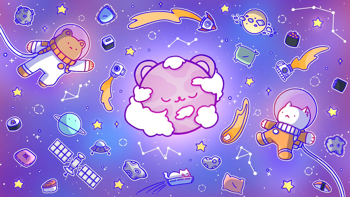 hyonjour's tweet photo. comfy space art #digitalart #space https://t.co/ujaE5bLKF4