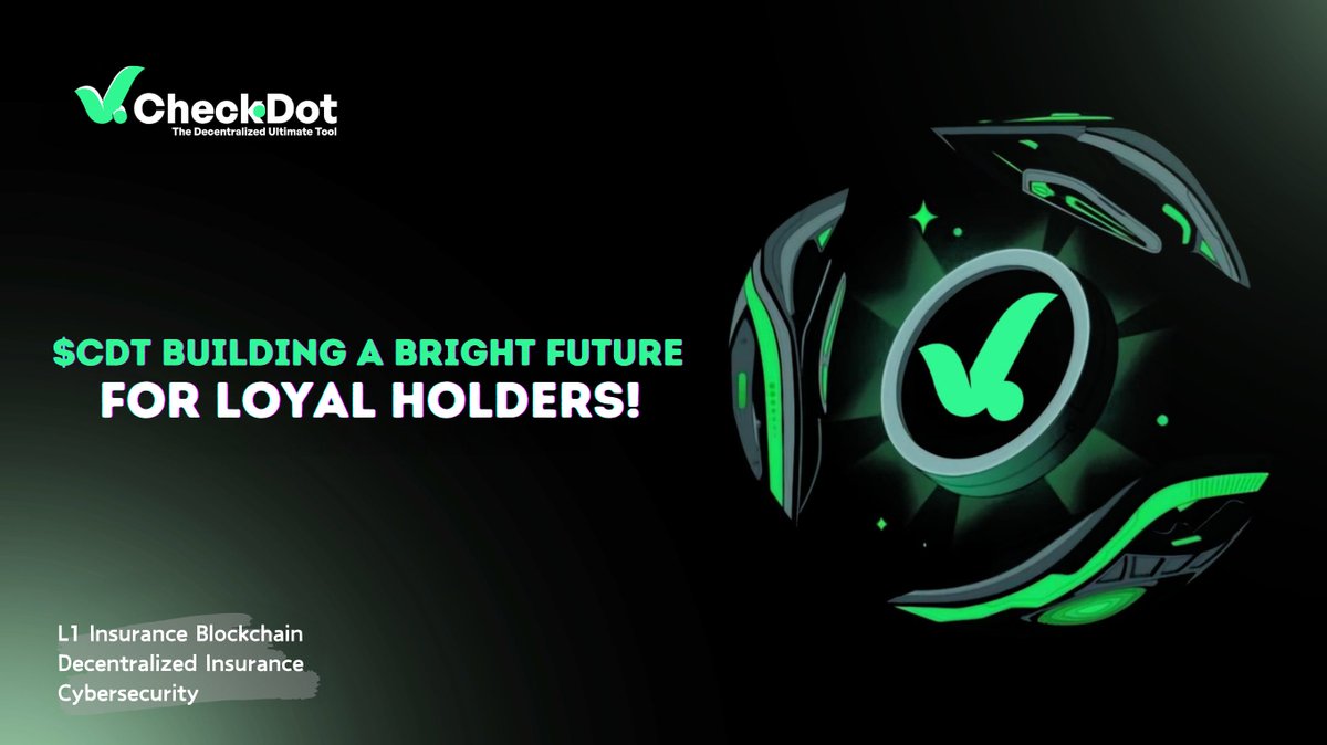 $CDT isn’t just a coin - it’s a symbol of growth, innovation, community strength, and the promising future of our holders. Already celebrating three successful years in the #crypto market, #CheckDot continues to shine with the development of its own #blockchain, exciting