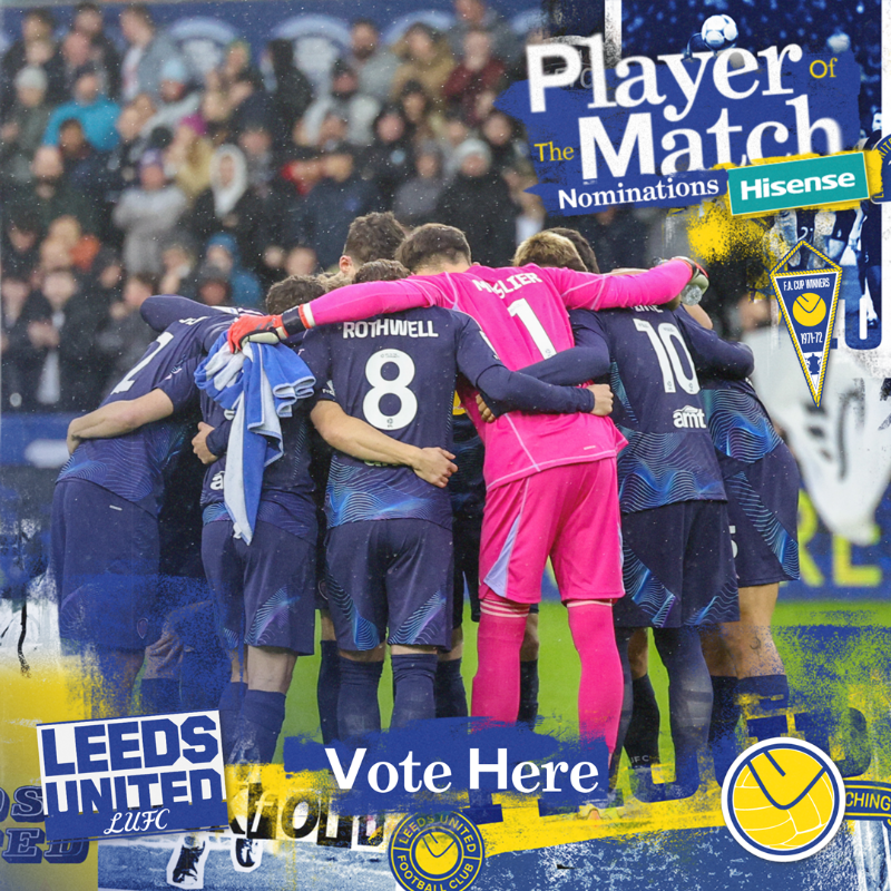 LUFC's tweet photo. 🗳️ Who was your @HisenseUK Player of the Match against Swansea?