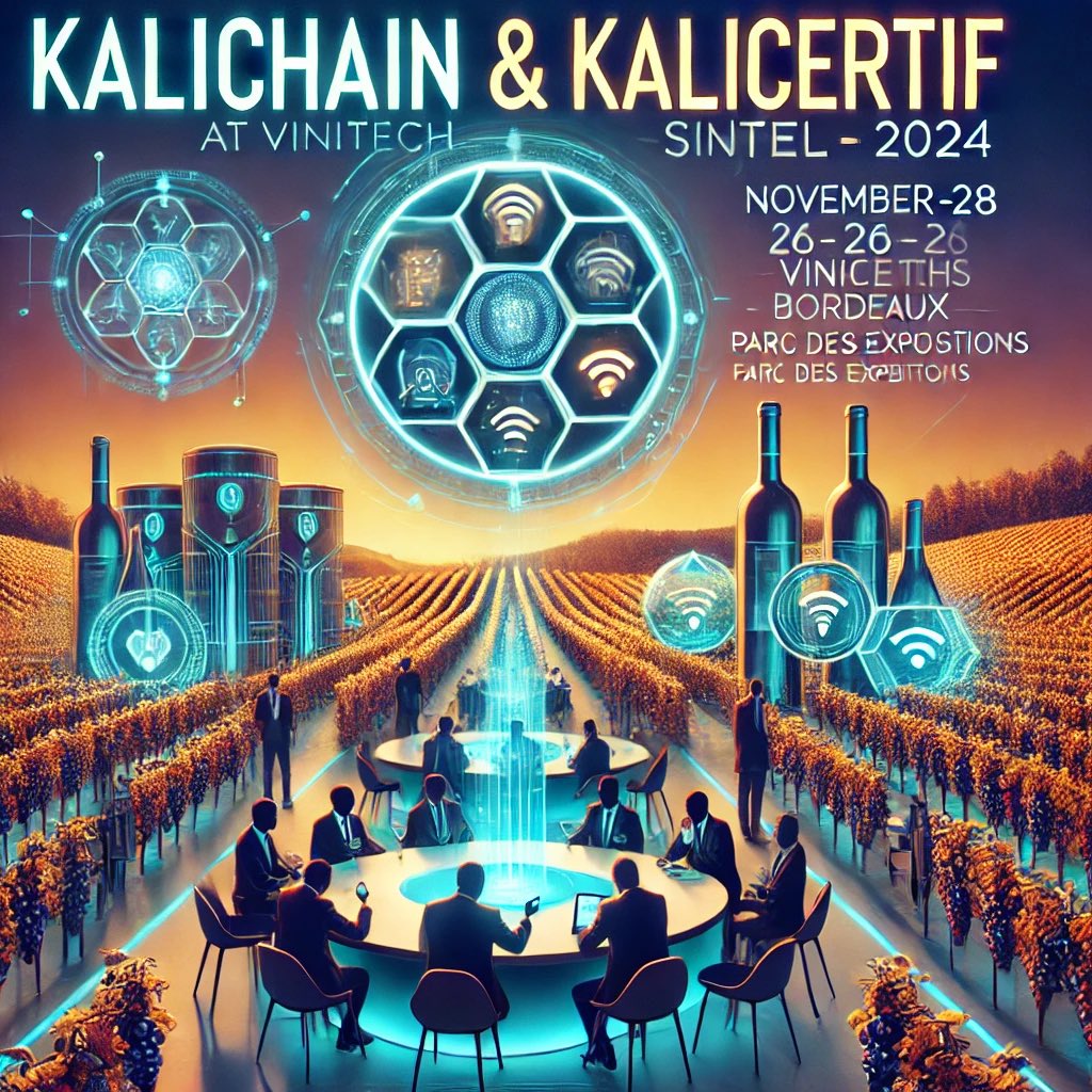 ShenikaWel01's tweet image. Excited to see how blockchain technology is transforming the wine industry! 🍷 Can’t wait for this event. #VinitechSifel #Kalichain #Kalicertif