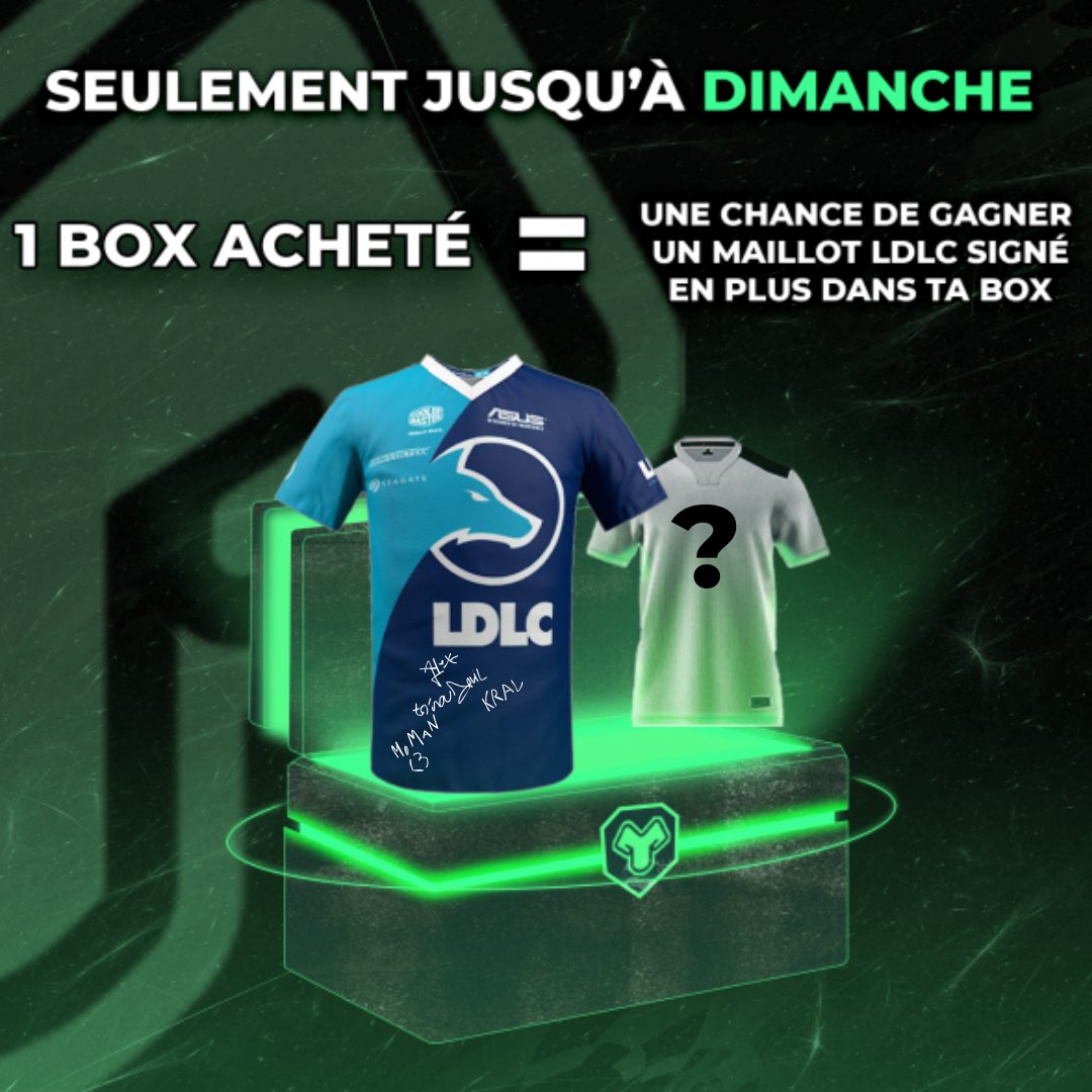 JEYDROP's tweet photo. 🚨 CODE PROMO FLASH : 4TZXD6Y774YC

🔥 -20% sur votre commande !

🎁 Bonus : une chance de gagner un maillot LDLC signé par le roster 2017 !

⏳ Dépêchez-vous, ça part vite ! 💨 
#Promo #LDLC #Esport #JEYDROP https://t.co/mfMZiArTzK