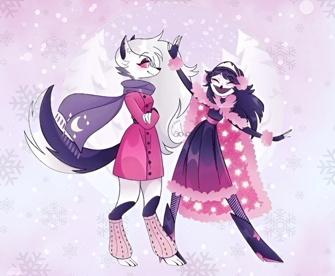 Jenna_artist1's tweet photo. #HelluvaBossFanart 
#HazbinHotelFanart 
#HelluvaBoss 
#HazbinHotel 
#Loonathefanart 
#Octaviathefanart
 .
   Loona_octavia☃️
     🤍🤍 https://t.co/nzr3BMrK8g