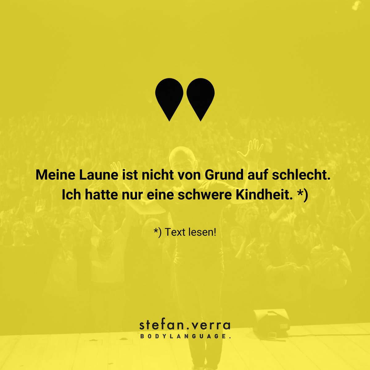 Wer seine Vergangenheit als Entschuldigung für unangenehmes Verhalten nutzt, wirkt egoistisch und zieht andere runter. Lass Vergangenes dort, wo es hingehört, und lebe im Jetzt – das beflügelt deine Ausstrahlung. #körpersprache #wirkung #ausstrahlung #charisma
