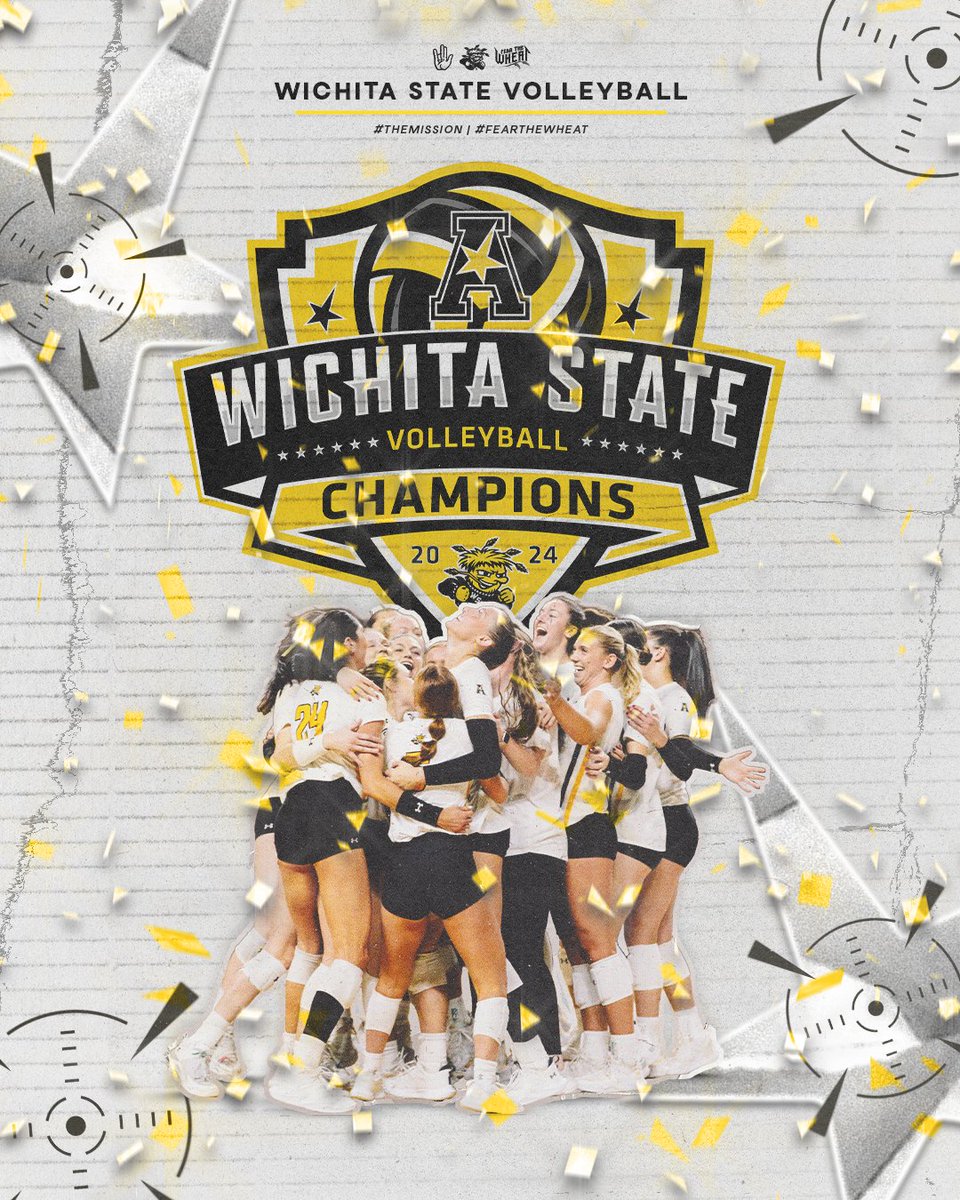 𝐌𝐈𝐒𝐒𝐈𝐎𝐍 𝐀𝐂𝐂𝐎𝐌𝐏𝐋𝐈𝐒𝐇𝐄𝐃 🏆

American Athletic Conference Champions!

#FearTheWheat 🌾